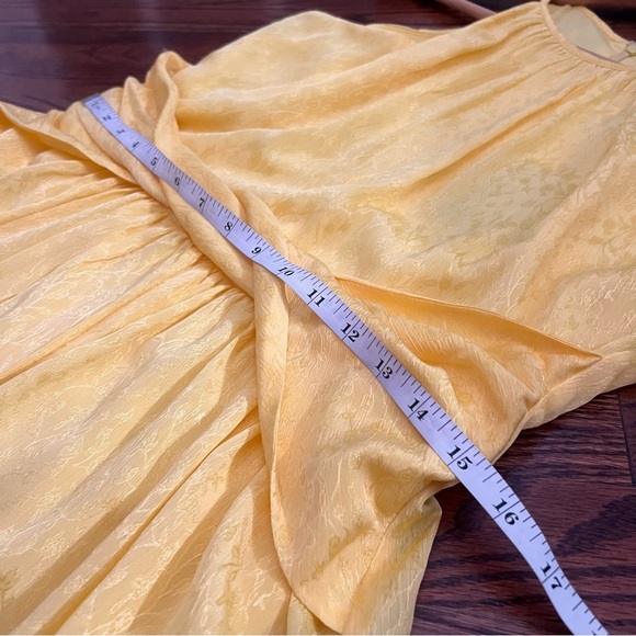 NWT DKNY Butter Yellow Dress Floral Halter Twist Waist Midi A-Line Sleeveless, 8 - Picture 10 of 13